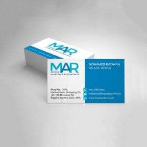 Graphic design for Accountants business card